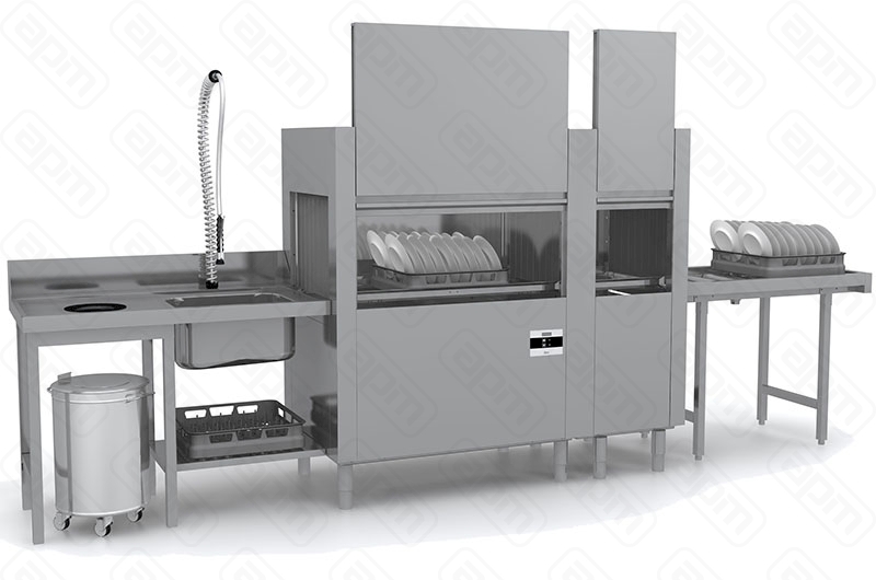 МАШИНА ПОСУДОМОЕЧНАЯ КОНВЕЙЕРНАЯ APACH CHEF LINE LTPT200 WMR BYWX
