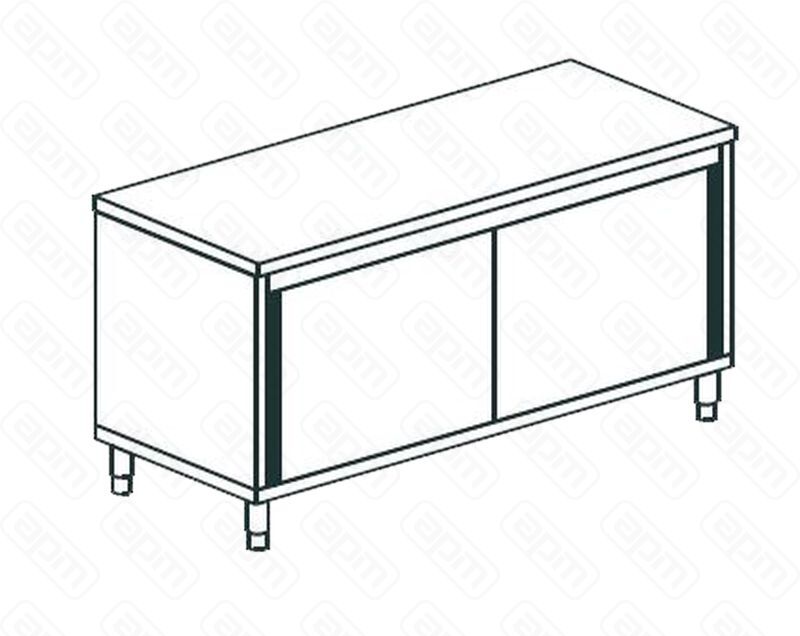 СТОЛ ПРОИЗВОДСТВЕННЫЙ ЗАКРЫТЫЙ APACH CHEF LINE LWC713SH2SD