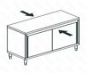 СТОЛ ПРОИЗВОДСТВЕННЫЙ ЗАКРЫТЫЙ СКВОЗНОЙ APACH CHEF LINE LWC715SH2SDPT