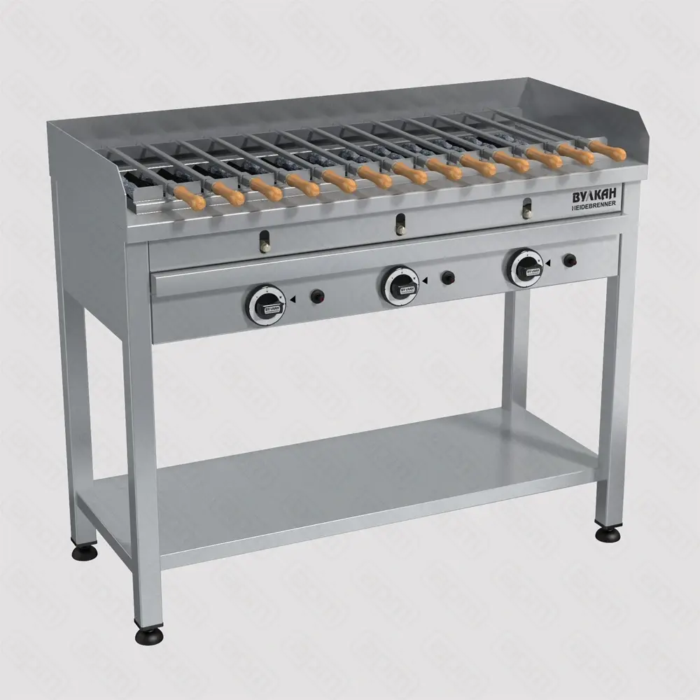 Гриль-мангал Вулкан-Heidebrenner BPD 03 Кастель 8010 газовый