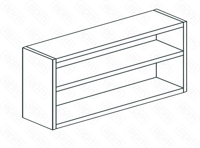 ПОЛКА НАСТЕННАЯ ЗАКРЫТАЯ APACH CHEF LINE LCW164