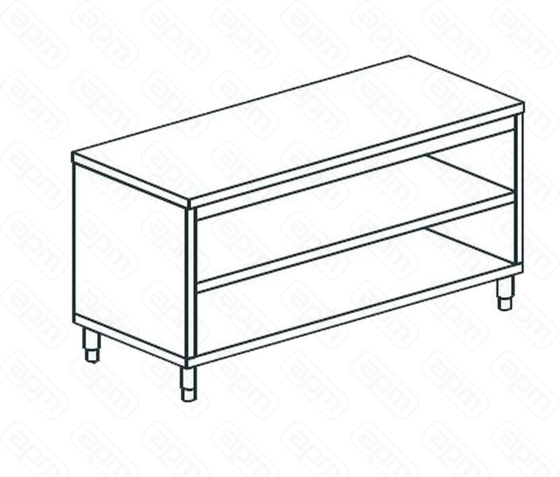 СТОЛ ПРОИЗВОДСТВЕННЫЙ ЗАКРЫТЫЙ С 3-Х СТОРОН APACH CHEF LINE LWC76SH2